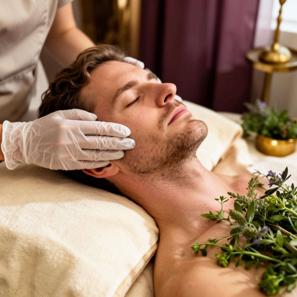 Holistic facial ritual — botanical serum, gua sha and warm linens